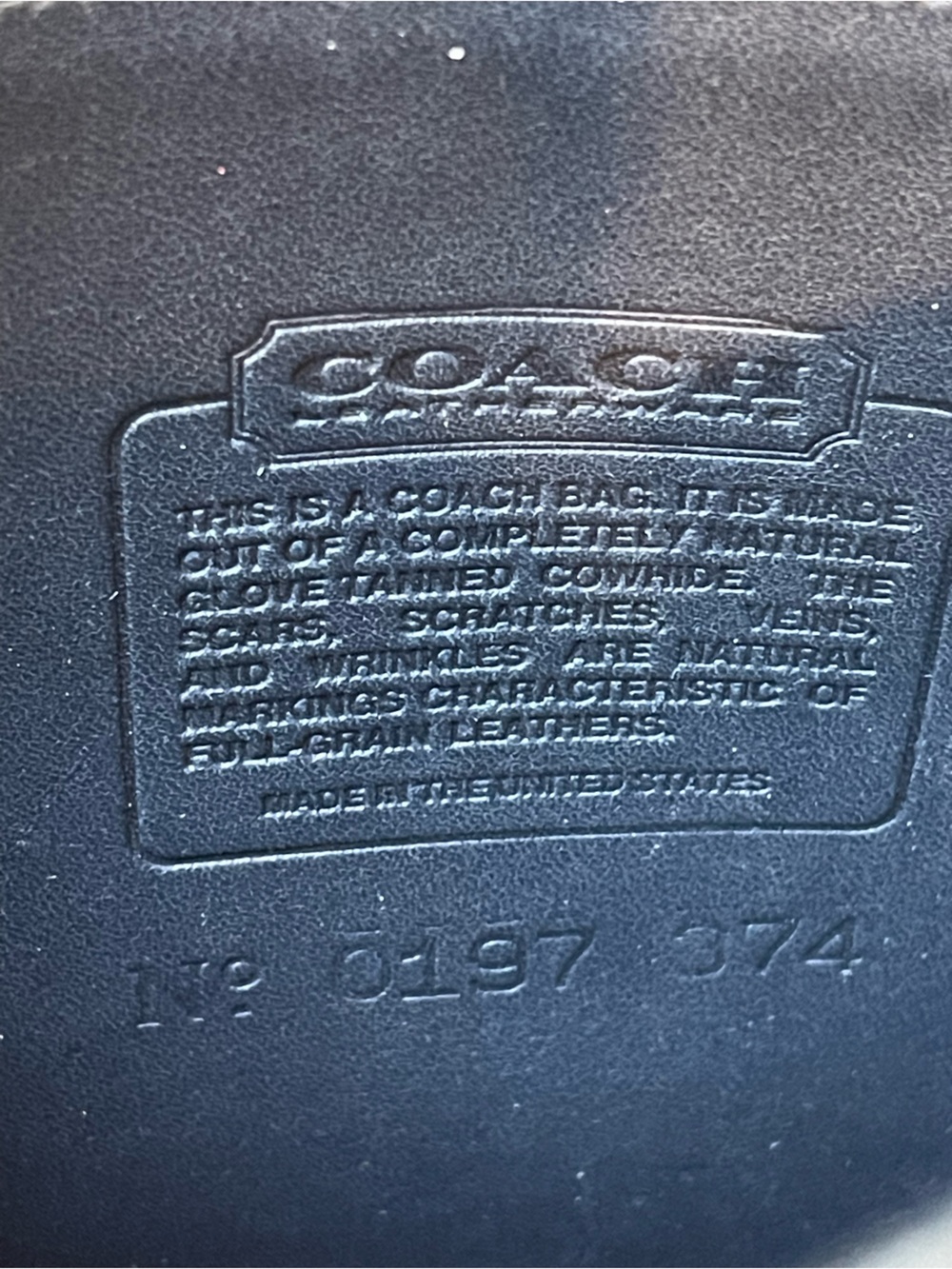 VTG Coach COMPACT POUCH Glovetanned Leather crossbody made in USA 90s - Picture 14 of 16